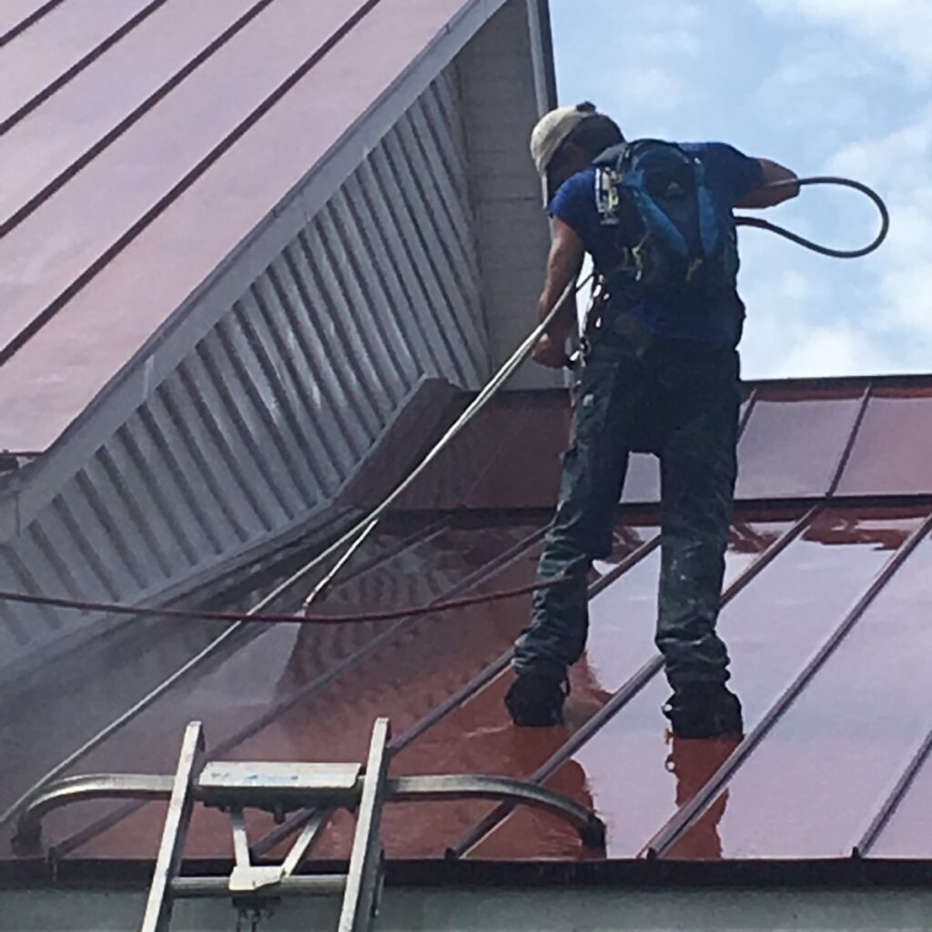 Pressure Washing Residential Roof