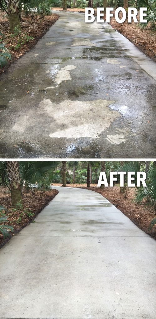 Power Washing Before and After Effects