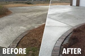 Power washing driveway Charleston SC